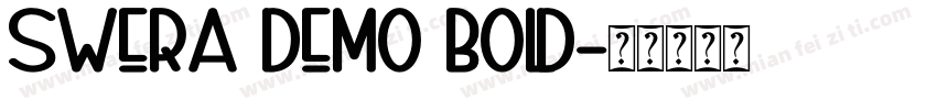Swera Demo Bold字体转换